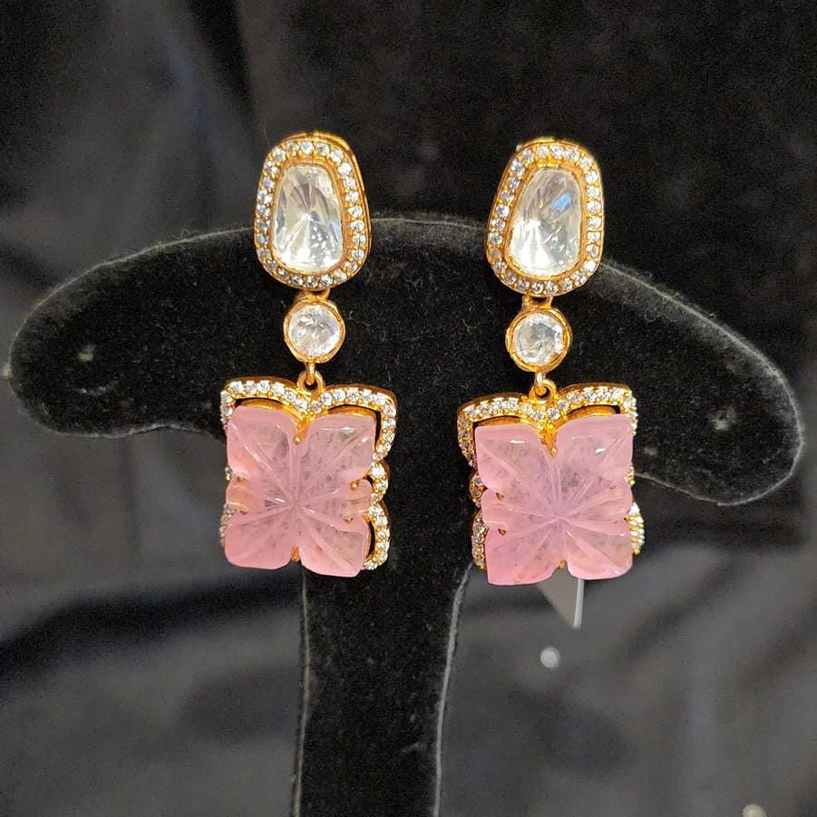 Baby Pink Floral Earrings