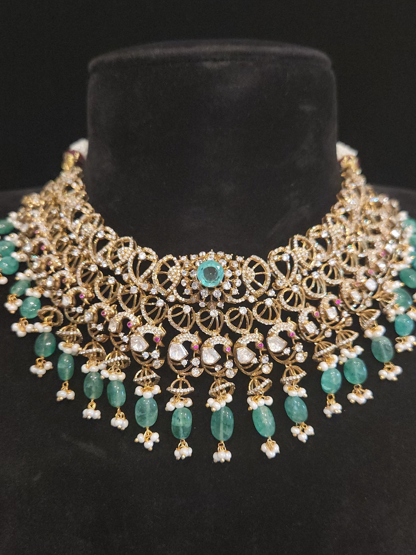 CZs & Emerald Silver