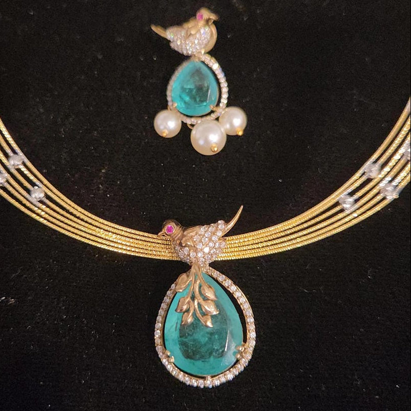 92.5 Silver Detachable Bird Pendant