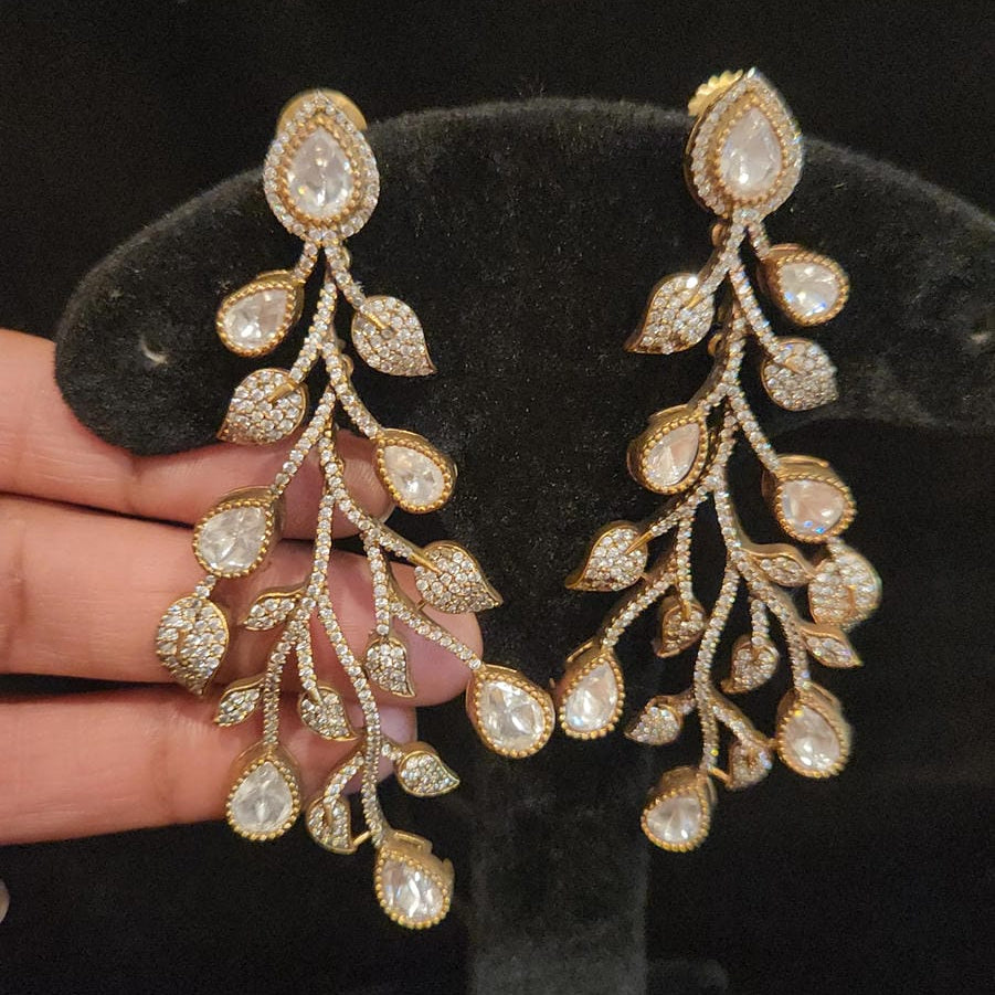 Sparkling Moissanite Cocktail Earrings