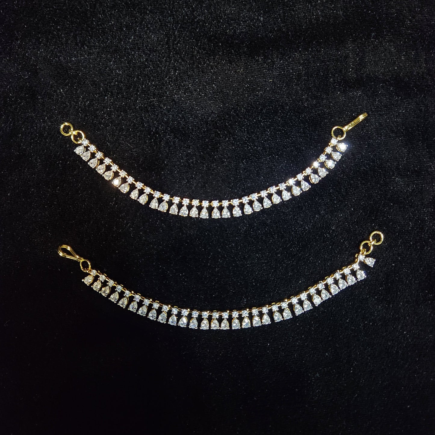 Dazzling CZ Ear Chains