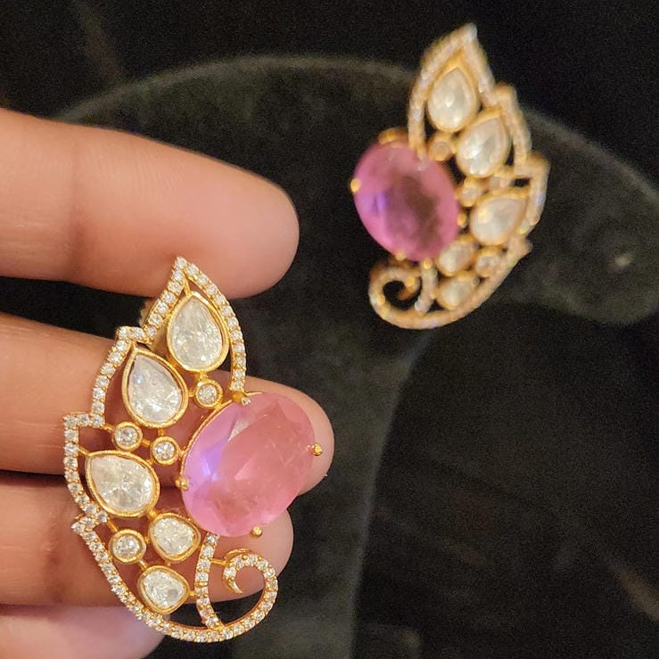 Brilliant Moissanite Design Studs