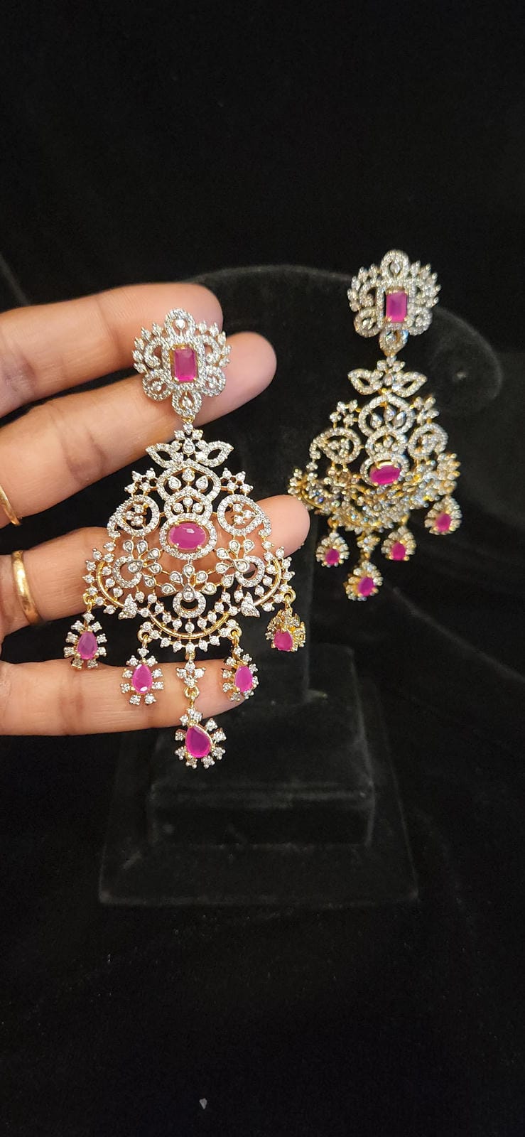 Brilliant Diamond Finish CZ Earrings