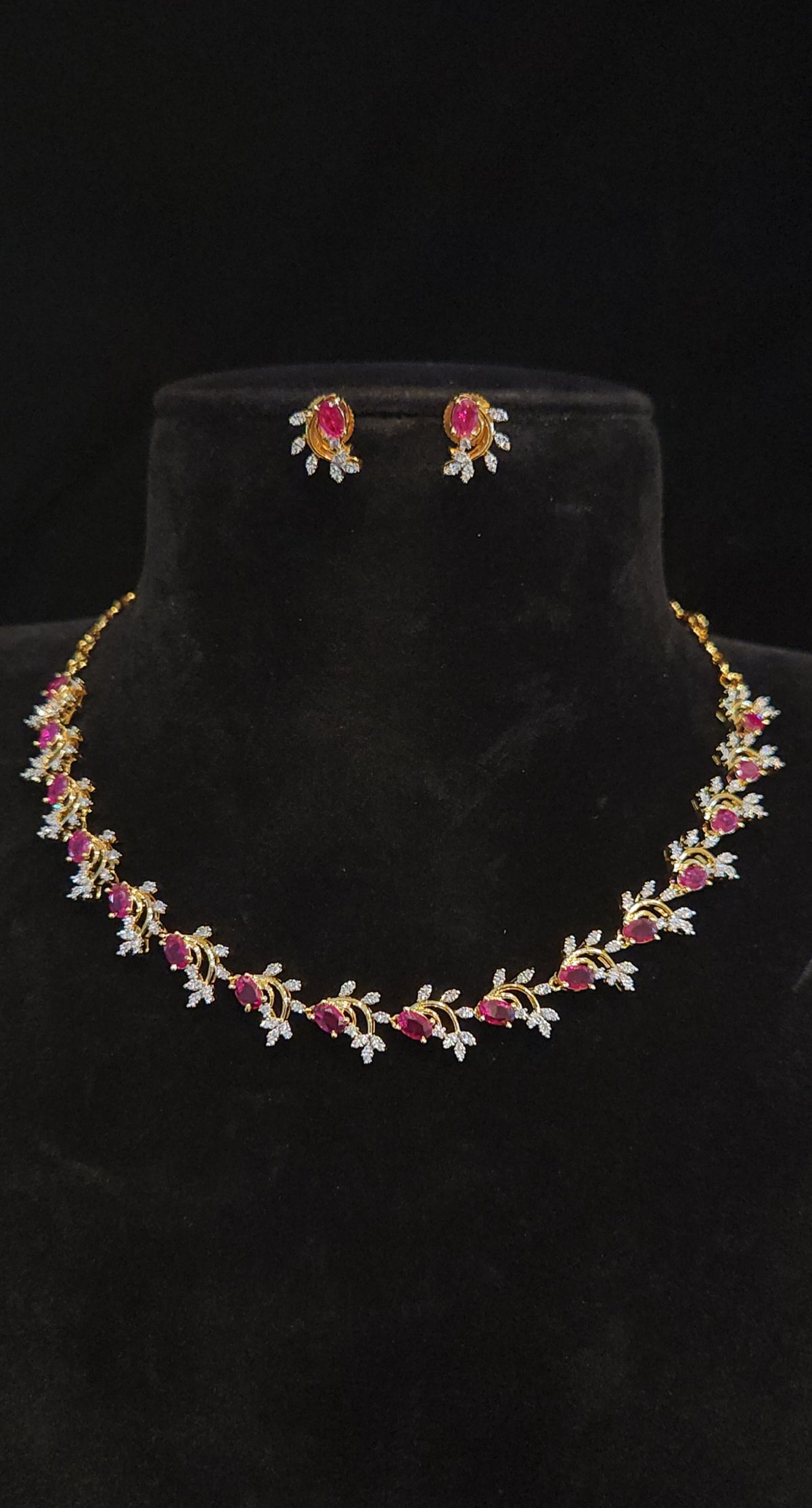 Elegant CZ Necklace Set