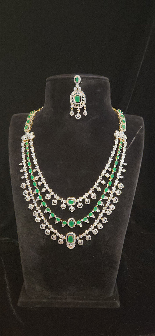 Luxury CZ Long Haram Set