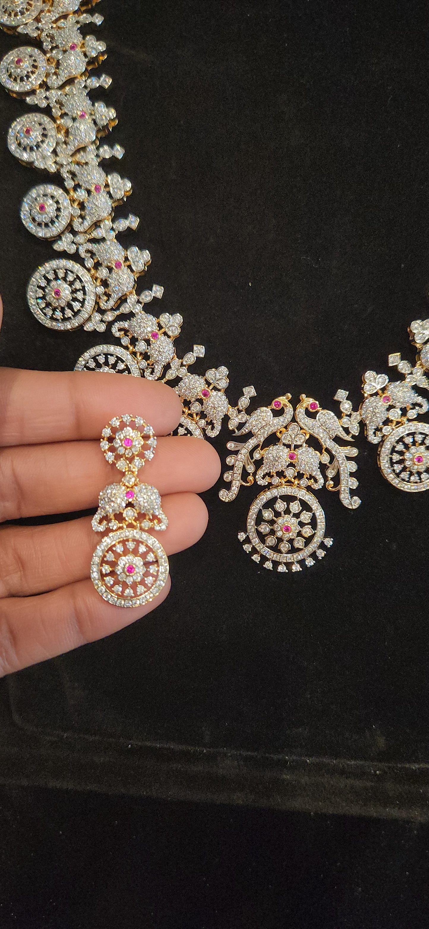 Luxury CZ Bridal Bottu Haram Set with