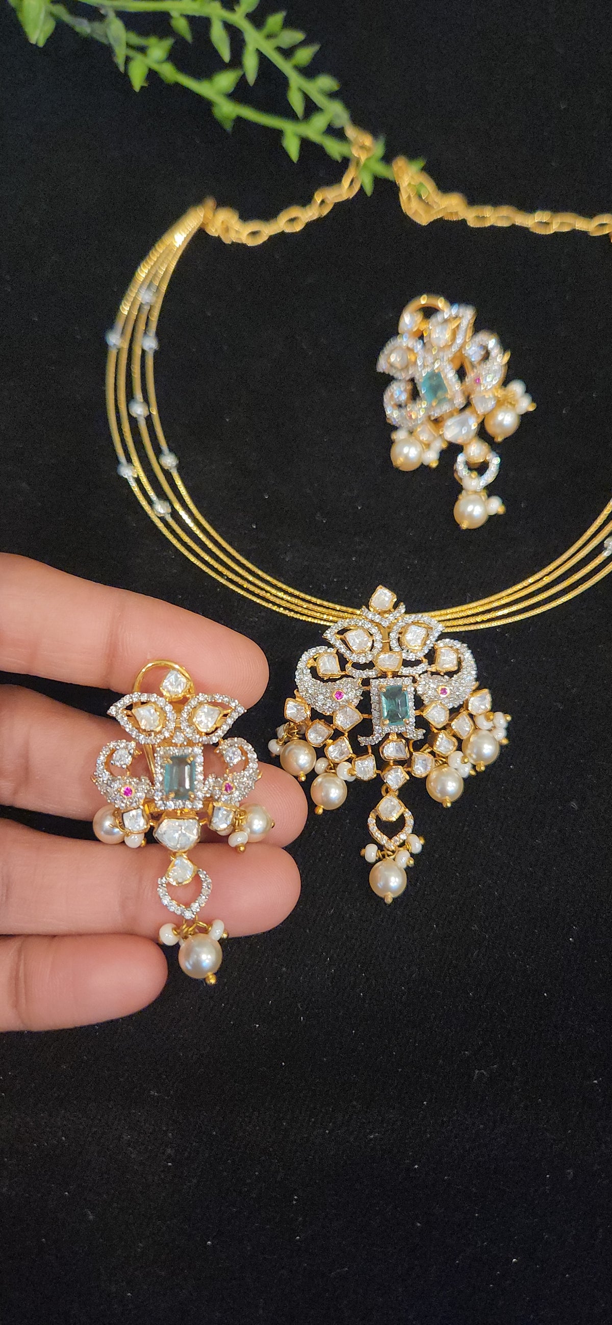 92.5 Silver Royal Radiance Pendant Set