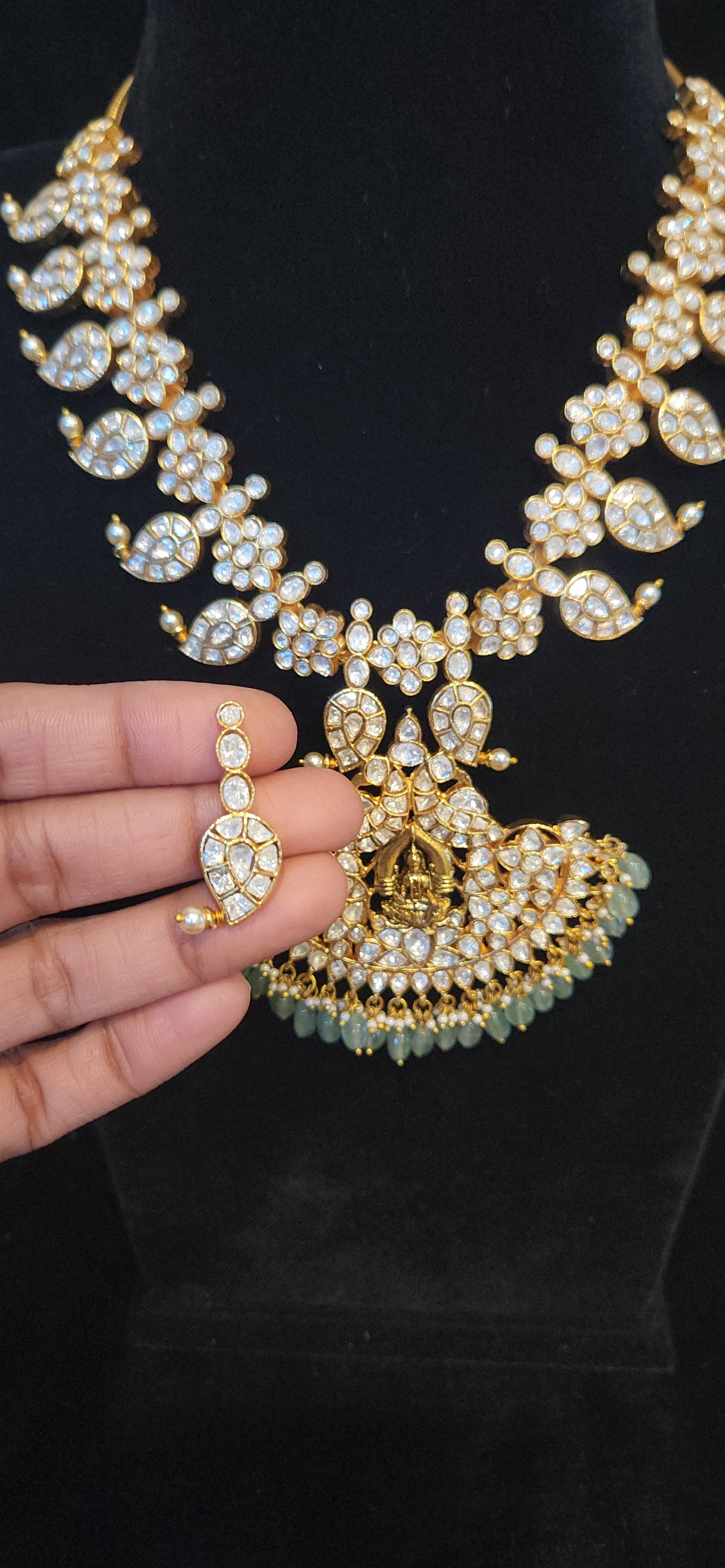 Lakshmi Peacock Moissanite Mango Haram