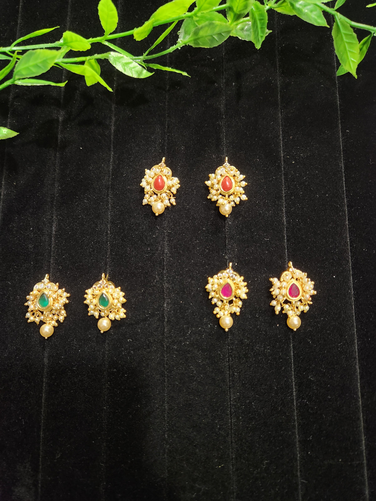Tear Drop Pearls Studs