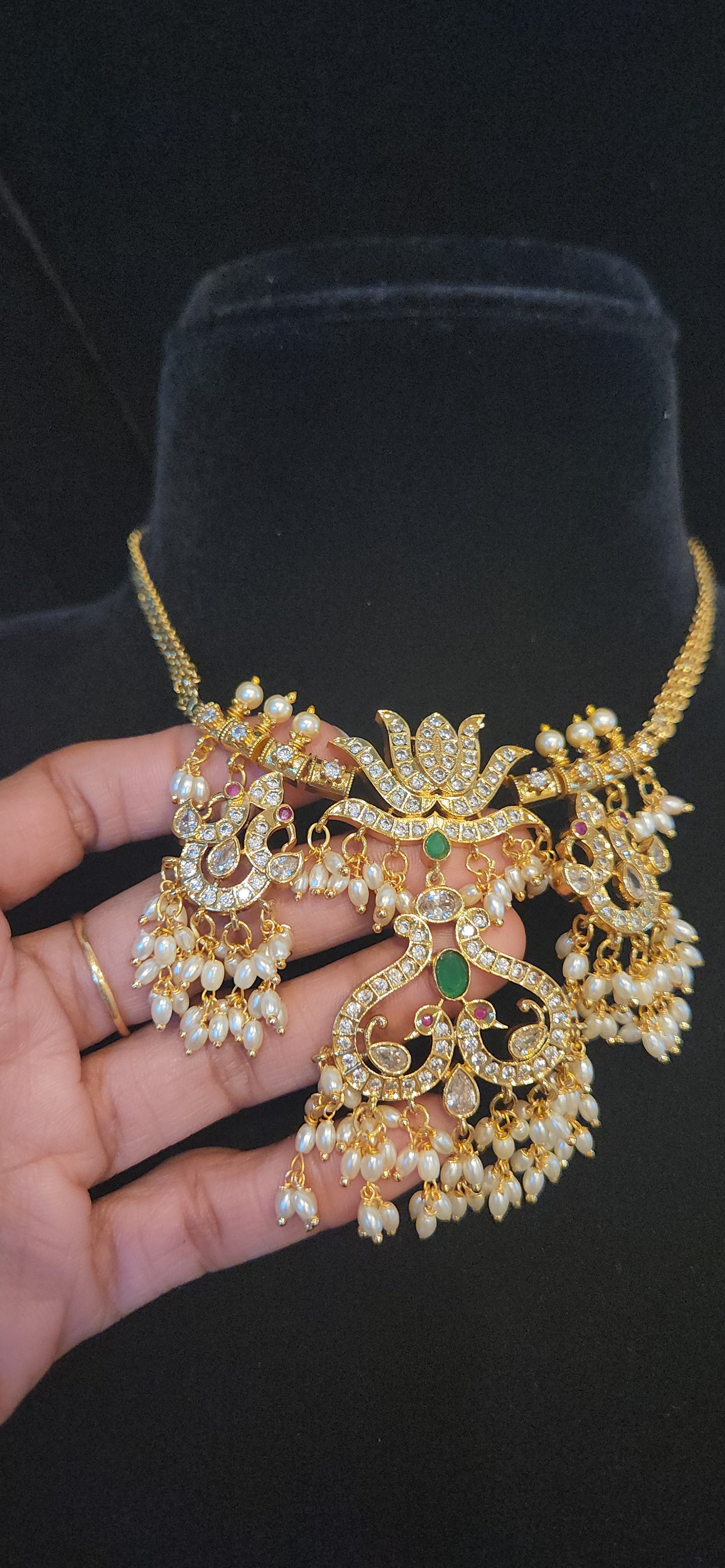 Lotus Elegance Guttapusalu Necklace Set