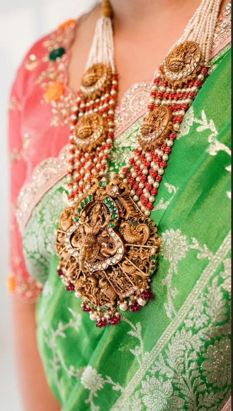 92.5 Silver Lakshmi Devi, Peacock Haram