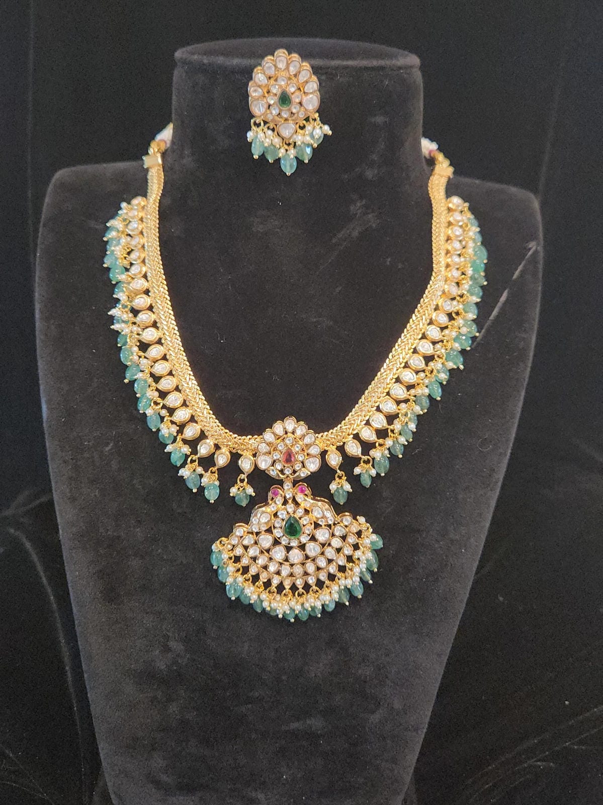 Emerald & Ruby Necklace Set