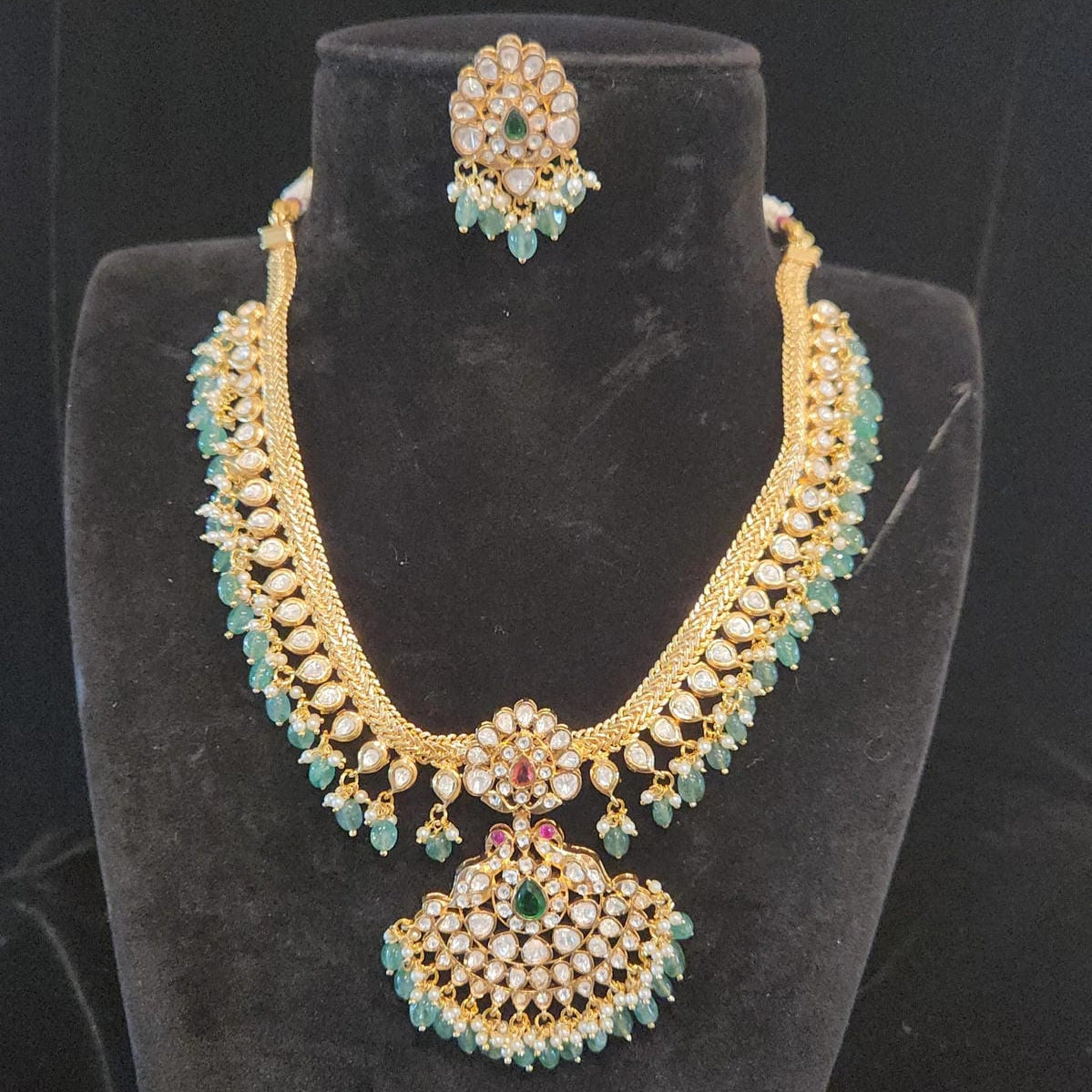 Emerald & Ruby Necklace Set