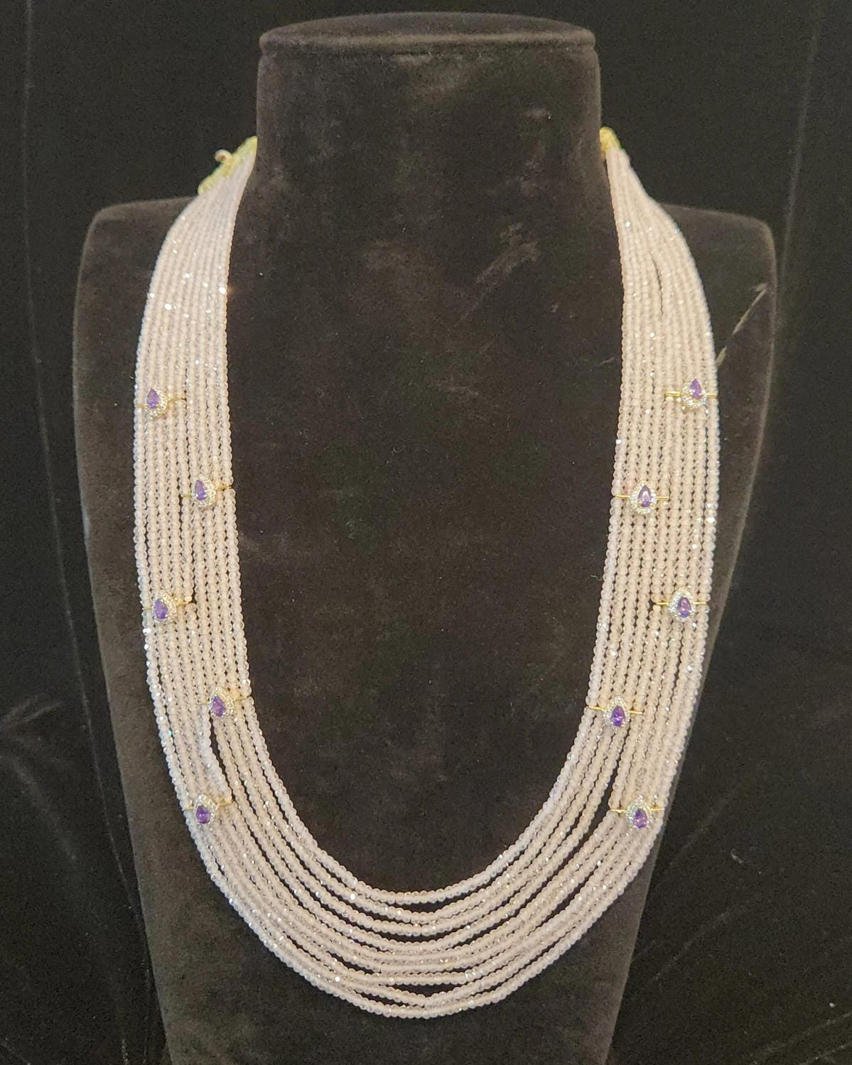 Baby Pink CZ Beads Mala