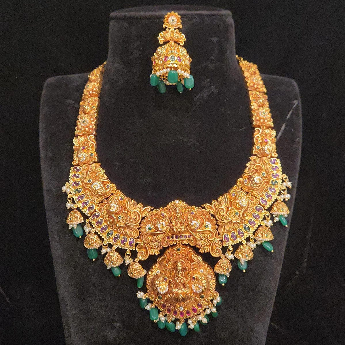 Nakshi Set with Lakshmi Devi & Peacock Design