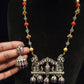 Parrot moissanite with Coral and Pearls beads Mala