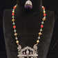 Parrot moissanite with Coral and Pearls beads Mala