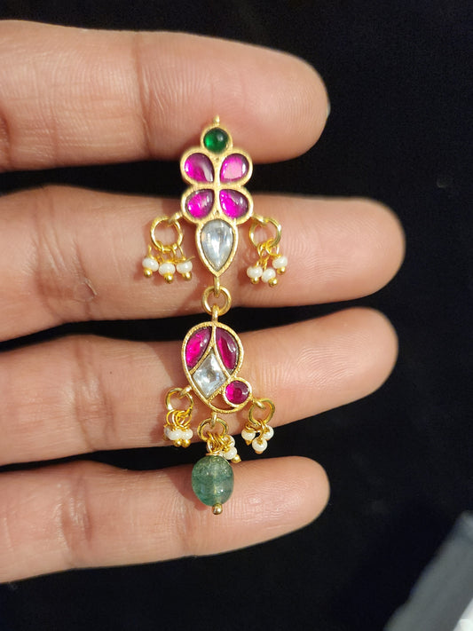 Jadau kundan earrings