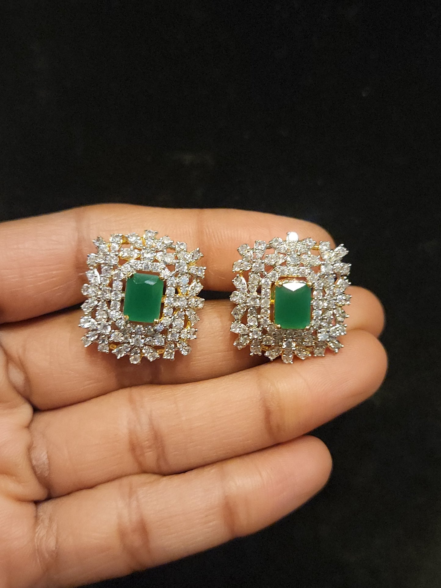 Diamond finish Stud earrings