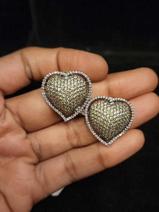 Heart Shape Cocktail Studs