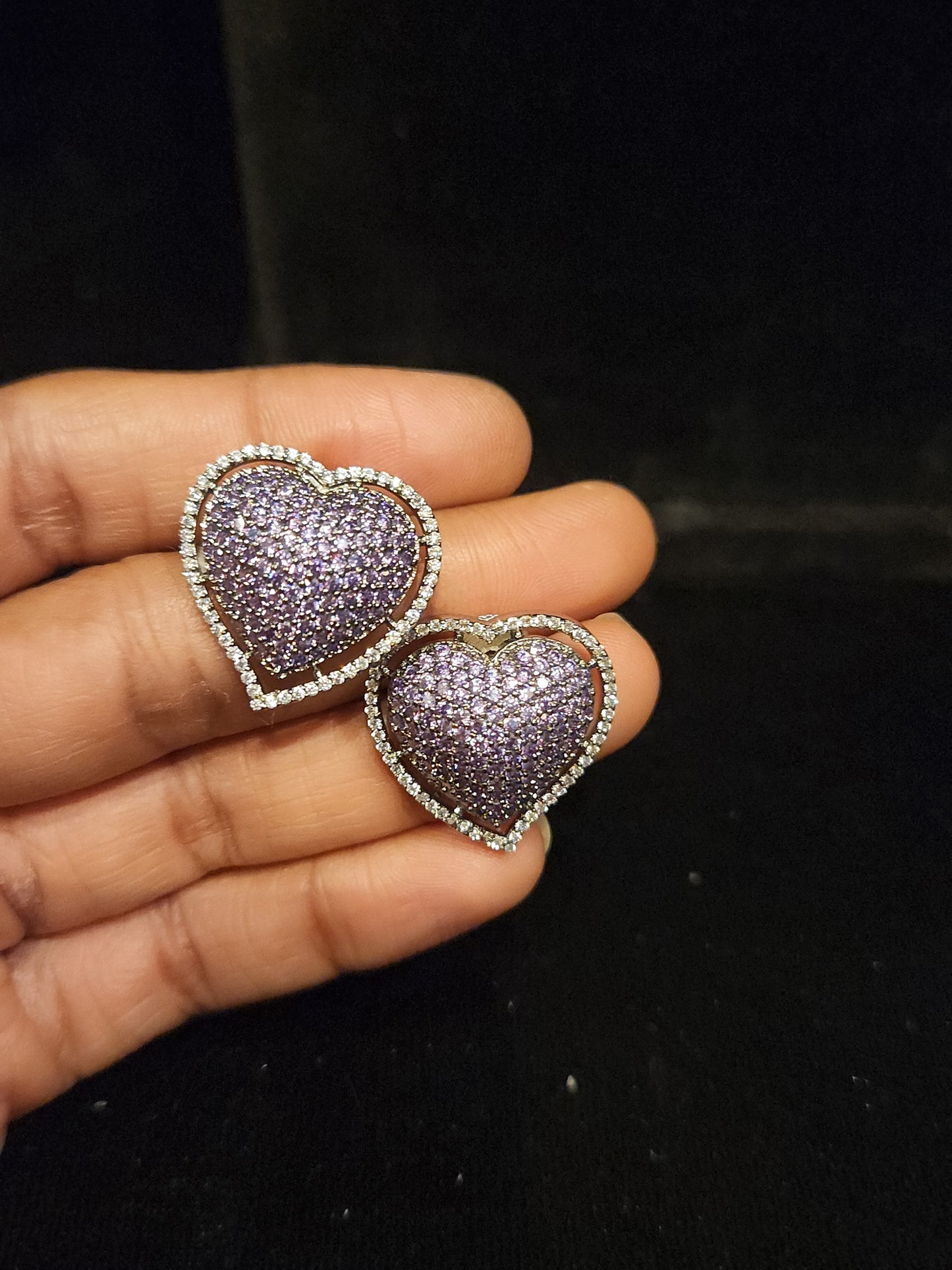 Heart Shape Cocktail Studs