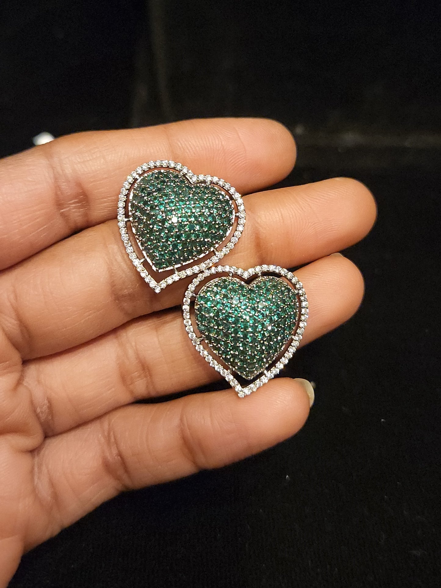 Heart Shape Cocktail Studs