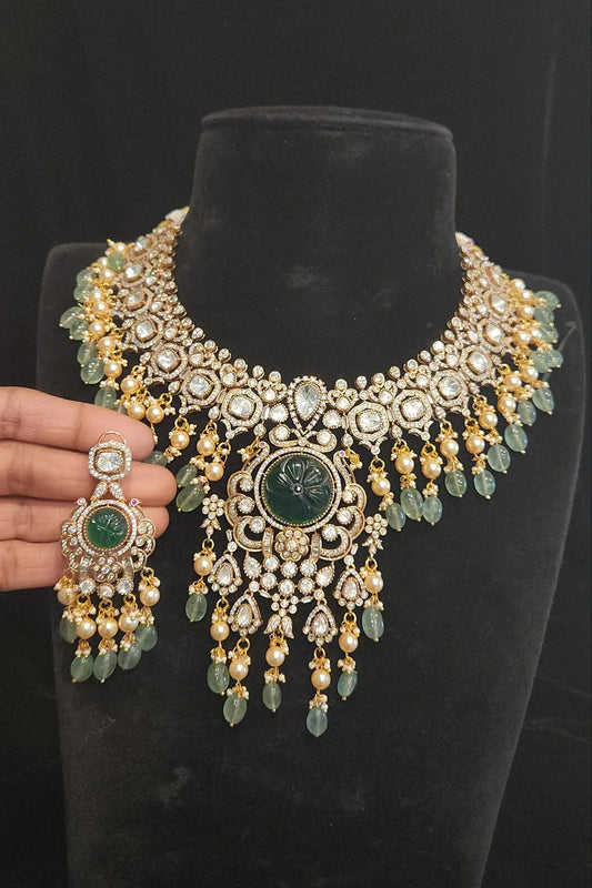 Victorian Ploki Peacock Necklace Set