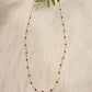 Minimalist 92.5 Silver Black Bead Necklace