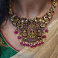 Divine Ashtalakshmi Peacock Antique Nakshi Nacklace Set
