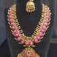 Jadau Kundan Mango Necklace & Jhumka Set