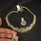 Gold Finish Emerald Kante Set