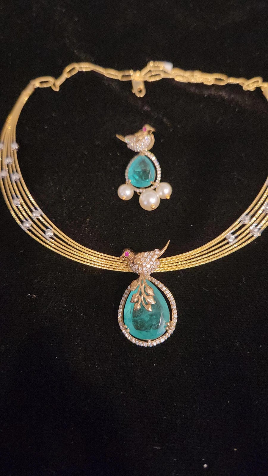 92.5 Silver Detachable Bird Pendent