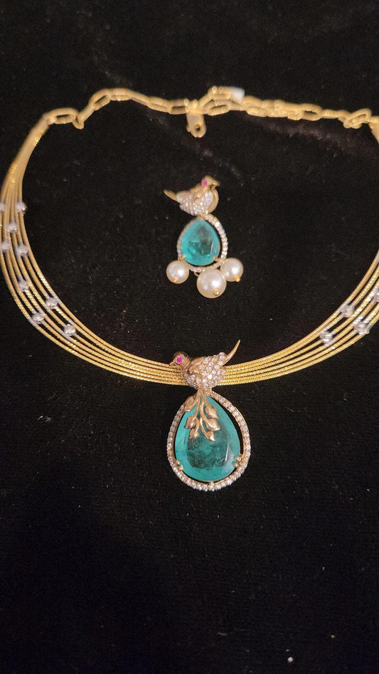 92.5 Silver Detachable Bird Pendent