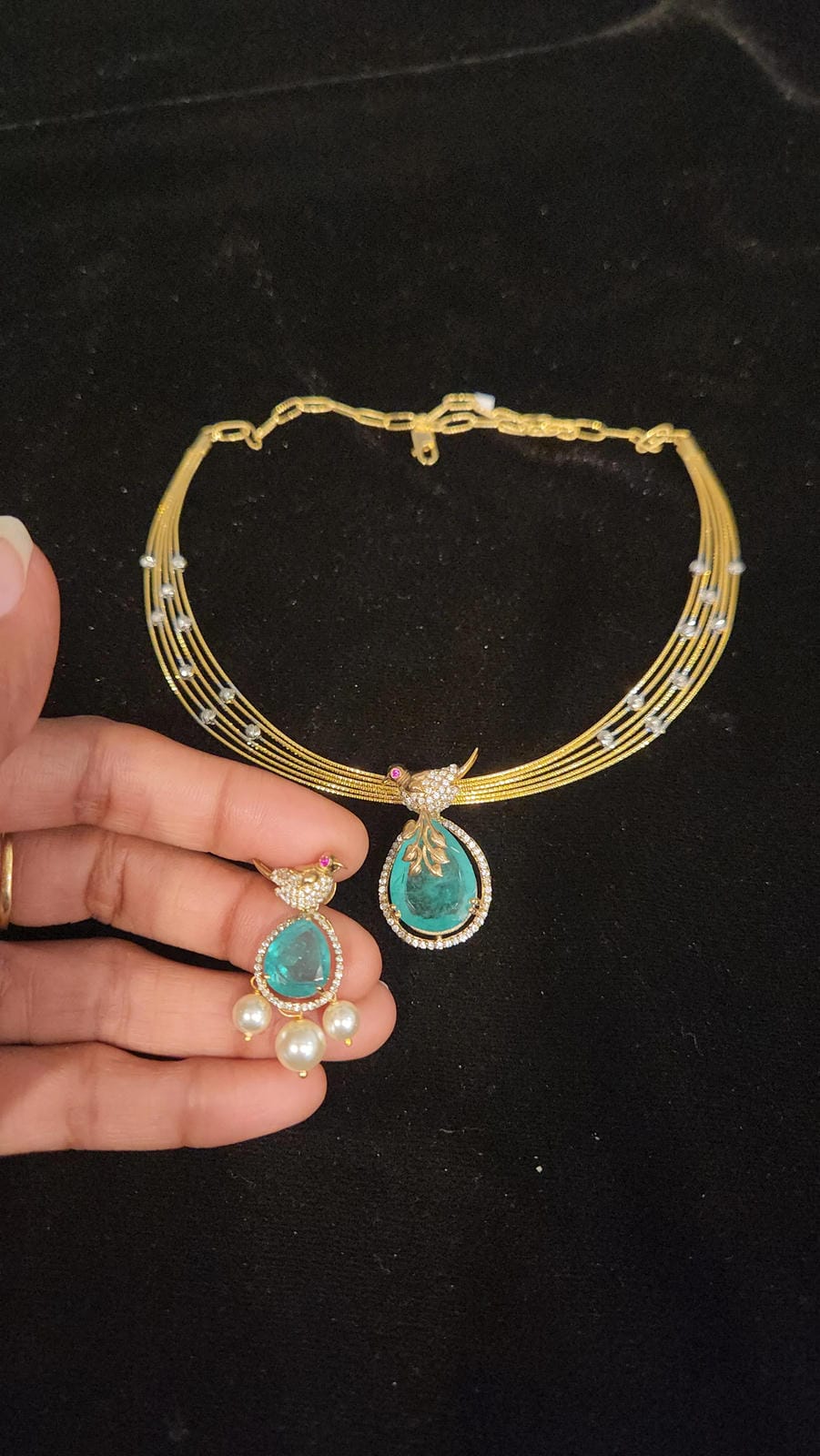 92.5 Silver Detachable Bird Pendent