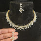 Sparkling Diamond Finish CZ Necklace Set