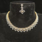 Sparkling Diamond Finish CZ Necklace Set
