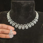 Sparkling Diamond Finish Necklace Set