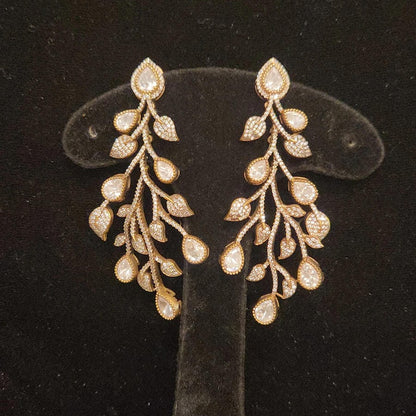 Sparkling Moissanite Cocktail Earrings