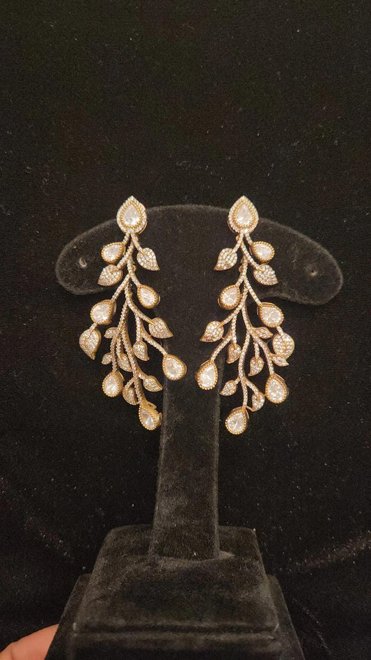 Sparkling Moissanite Cocktail Earrings