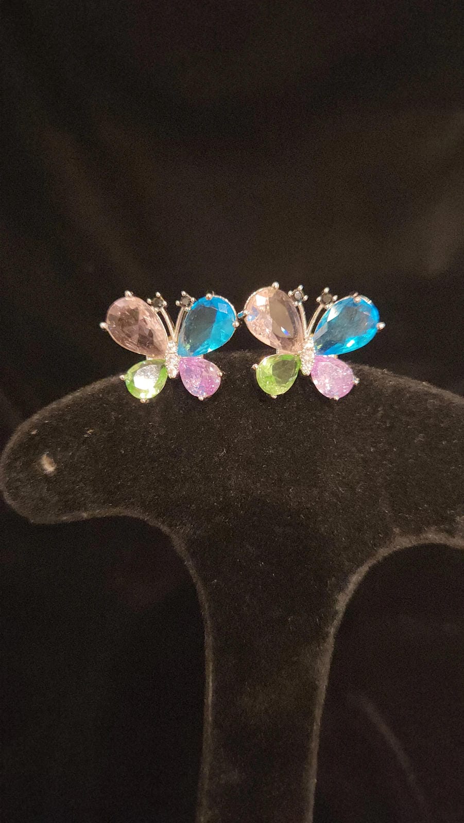 Dazzling Butterfly Crystal Studs