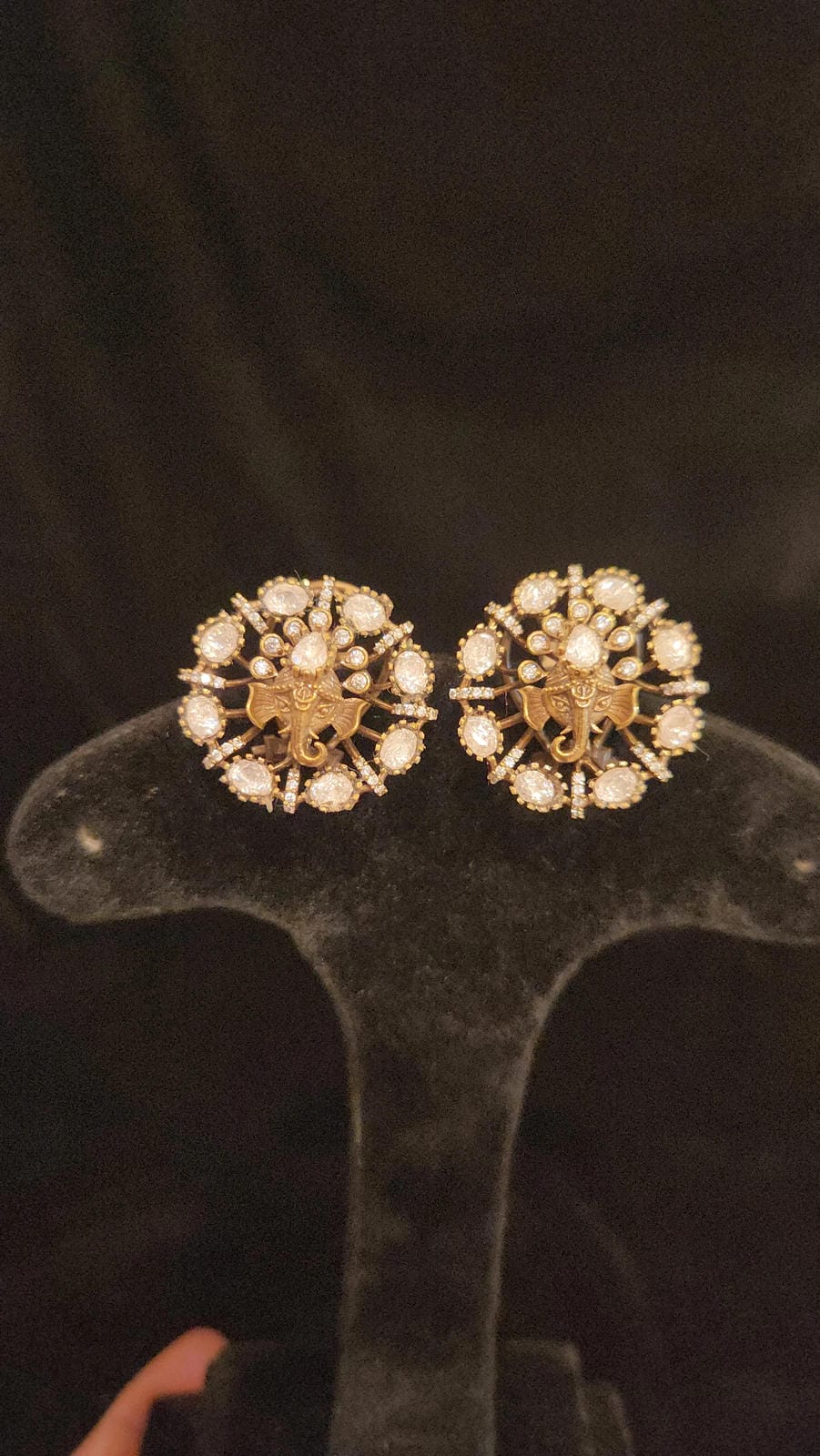 Classic Antique Moissanite Studs