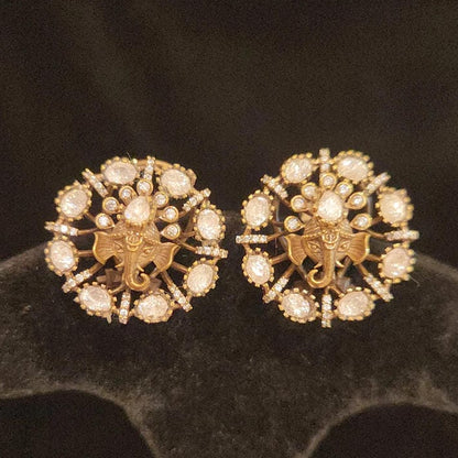 Classic Antique Moissanite Studs