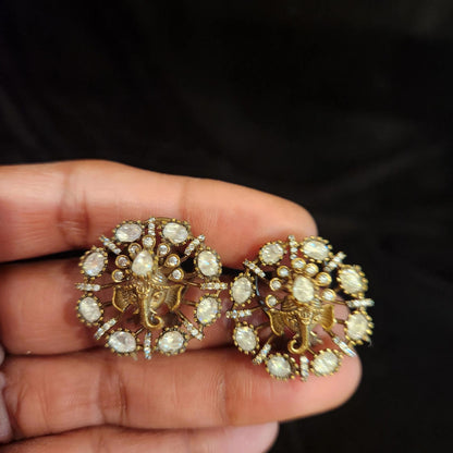 Classic Antique Moissanite Studs