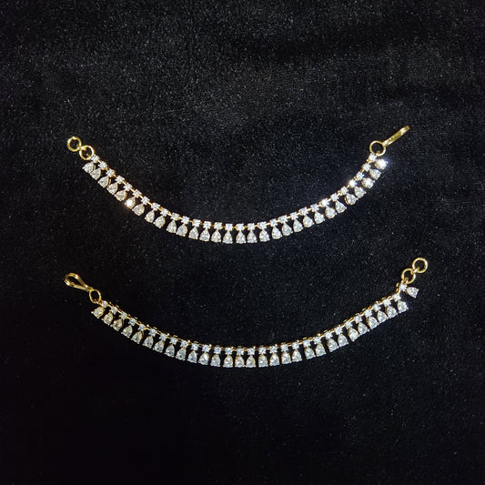 Dazzling CZ Ear Chains