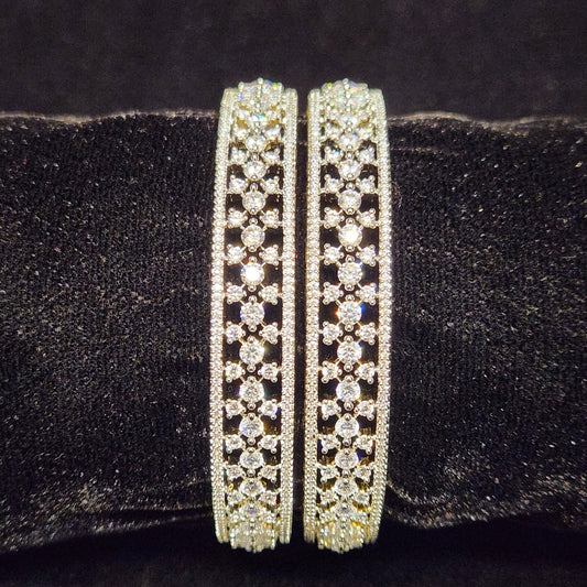 Brilliant Diamond Finish Classic Bangles