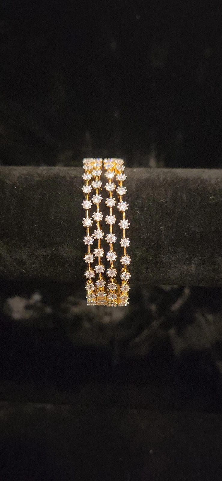 Elegant CZ Four Count Bangles