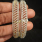 Shining CZ Slanting Design Bangles