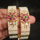 Classic Pearl Kundan Handmade Bangles