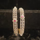 Classic Diamond Finish CZ Ruby Bangles