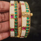 Elegant Pearl Kundan Openable Bangles